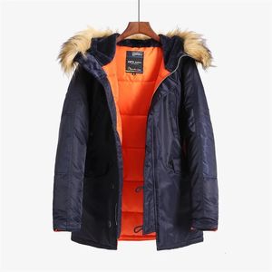 Men's Down Parkas Military Plus Size Fur Hood Long Waterproof Windproof Alaska Winter Parka Thick Men Jacket Coat 231117