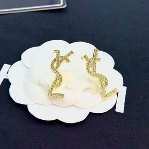 Earring Designer Jewelry Luxury Earrings Women's Earrings 925 Silver Earrings Y Letter Love Earrings Wedding Gift Nice