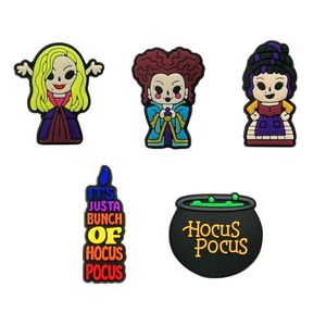 Bebendo palhas moq 20 pcs hocus pocus halloween personalizado sile st toppers er encantos amigos diy decorativo 8mm fontes de festa presente gota dhac0