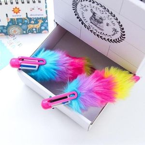 Colors Ballpoint Pen School Офис поставляет Kawai Plush Writing (цвет: многоцветная) JUP (размер: 1 ПК)