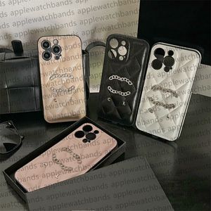 Designer Phone Case Luxury iPhone Case For iPhone 15 Pro Max Cases Apple iPhone 14 Pro Max 11 12 13 Cases Brand Side Full Coverage Hi Quality Leather Mobile Cover