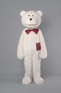 Divertente costume da orso mascotte da orsacchiotto per adulti