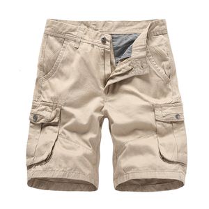 Pantaloncini da uomo Pantaloncini cargo multitasche da uomo estivi Pantaloncini cargo militari da uomo in cotone verde Pantaloncini tattici casuali da uomo Pantaloni corti senza cintura 230417