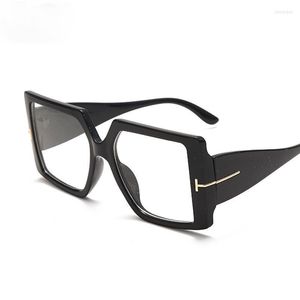 Solglasögon ramar Fashion Square Optical Frame Overdimensionerade glasögon Kvinnor Män myopia Glasögon Retro Clear Recept Lady UV400Fashion Kimm