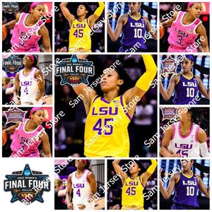 2023 Women LSU Tigers Basketball Jersey Angel Reese Last-Tear Poa Flau'jae Johnson Kateri Poole Jasmine Carson Hannah Gusters Alexis Morris Jerseys Stitched