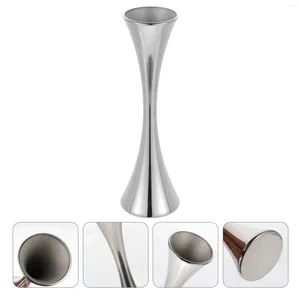 Tazze Ornamenti per la casa Contenitore floreale in acciaio inossidabile Adorno Para Mesa De Flute Vaso Tavolo da pranzo Decor Fiore Metallo