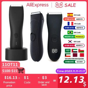 Epilator Electric Proin Hair Trimmer Public Hair Trimmer Body Pielęgnacja Clipper dla mężczyzn Epilator bikini doładowy golarki 231116