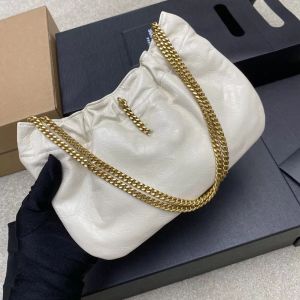 Mini axelväska i läder 24cm Y 681632 Nya klassiska modeväskor för damer Högkvalitativa handväskor för damer