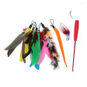 Cat Toys Feather Wand Toy Teaser Stick Multipurpose For Kittens