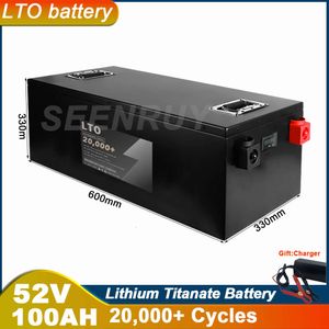 52V 100Ah LTO With Charger Lithium Titanate Battery For 4000W 9000W Home Solar System City Grid (on/off) Energy Storage RV