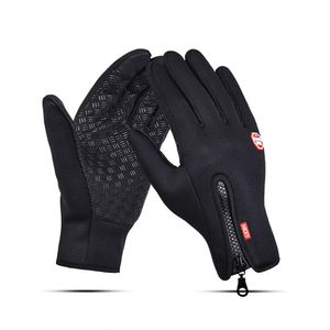 Sporthandskar Vintercykel Kvinnors Motorcykel Wool Zipper Autumn Touch Screen Warm Windproof och Anti Slip 231117