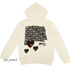 2023 Men's Hoodie Sweatshirts Women Zipper Loose Coat Play Sweatshirt Commes Cardigan Des Small Red Heart Jacket Garcons Standard and Fleece 549