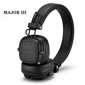 Kulaklıklar 3 Kablosuz Kulaklık Oyunu Kulaklıklar Bluetooth gürültü azaltma Marshall Major3 III Bluetooth Kablosuz Kulaklıklar Siyah Kahverengi