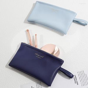 Storage Bags PU Leather Women Cosmetic Small Bag Portable Mobile Phone Case Mini Ladies Sundries Lipstick Coin Purse With Handle