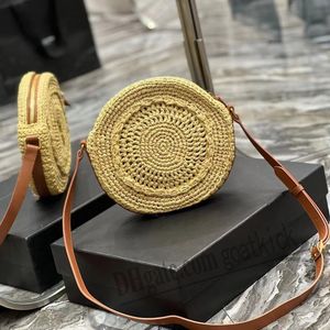 10A Designer Plant Woven Chain Round bag Tote Women Shoulder Handbags All Steel Letter Y Bags Crossbody Pouch Top Quality Beach Vacation Bag