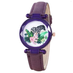 Orologi da polso Orologio da donna elegante con cinturino in pelle delle migliori marche Orologio da polso al quarzo da donna casual Bracciale femminile con orologi impostati