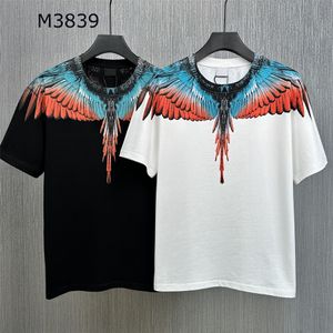 Das T-Shirt der Baumwollmänner und -frauen Das T-Shirt der neuen Schwarzweiss-Männer Art und Weise beiläufiger Druckart M-3XL des Sommers europäisches und amerikanisches kurzes sleeved Hemd LB3839