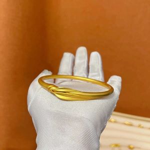 Inheritance of Ancient Law: Gold Small Group Frosted Bamboo Leaf Bracelet, Fashionable and Advanced Feel Handicraft, New