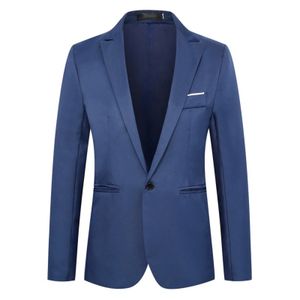 Męskie garnitury Blazers Men Blazer Jackets Solidny kolor Lapel Lapel Slim Fit Garpienia Business Lat Marka marki Casual Coats 231116