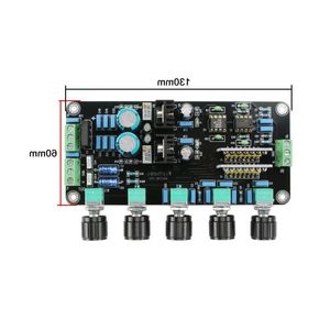 Freeshipping Newest OPA2604 AD827JN Preamplifier Tone Board LM317 LM337 Regulator Circuit High-end Premp Volume Adjustment Dual AC15V-2 Mjgk