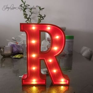 Fragrance Lamps Decorative Objects Figurines LED Alphabet Lights Large Warm Red Letters Light Up Wedding Party Birthday Signs Valentine's Day 230414