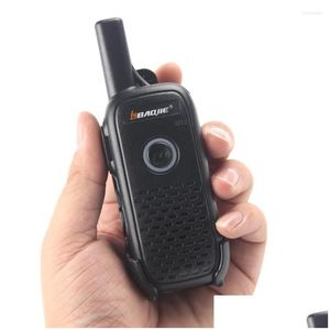 Walkie Talkie Portable Mini Talkies Rechargeable 16 Channels Long Range 400-470Mhz Uhf Two Way Radios Drop Delivery Electronics Teleco Dhfk8