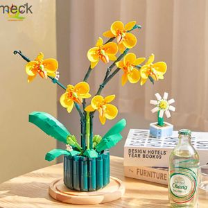 ブロックHuiqibao Girls Diy Butterfly Orchid Buildingblocks City Friend Bouquet Model Set Moc Bricks Construction Toys for Childrenギフト