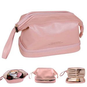 Cosmetic Bags Large Capacity Travel Multifunction Pink for Women Toiletries Organizer Girl Storage Make Up Case Tool 230417