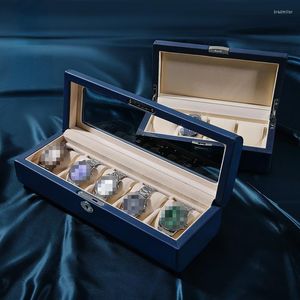 Watch Boxes Multi-watch Storage Box Mechanical Dust-proof Collection With Cover