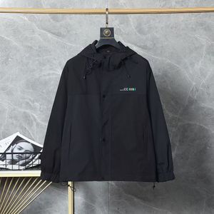 Men's loose jacket outdoor travel zipper jacket casual sports windproof solid color hoodie M-3XL