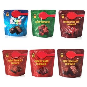Infused Brownies packaging bag 600mg cake empty chewy funfetti fudge chocolate snack bites red velvet Jhcrj