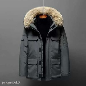 Mens Down Jacket Puffer Coat Warm Winter Classic Bread Clothing Fashion Couples Letters Tryckt Outwears Designer Coats Canadian 7239