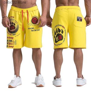 Men's Shorts GYMS Shorts Men's Trousers 2019 Casual Jogger Mens Shorts Sweatpants Fitness Man Workout Cotton Shorts size M-XXL T230414
