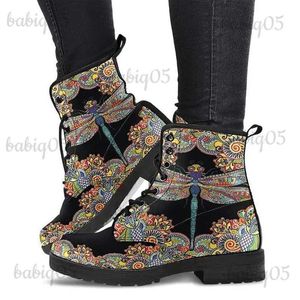Boots Handmade Shoes Dragonfly Henna Handcrafted Boots Womens Leather Shoes Vegan Boots Womens Boots Fashion Boots Hippie Boots T231117