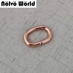 Çanta Parçaları Aksesuarlar 1050pcs 19mm 25 32mm Gül Altın Yok Değil Oval Halka Alaşım Çöp Çöp Kutusu Evcil Hayvanlar Yaka Sırt Çantası 231116