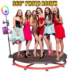 360 Photo Booth for Parties and Weddings Automatic Machine Video Slow Motion Auto Rotating Photobooth 360 Video Booth 60cm-115cm Photoes Boxes