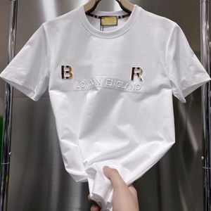 メンズTシャツプリントTシャツデザイナーティーラウンドネックブラックホワイトブラウン半袖シャツ男性女性スウェットシャツ3Dレター印刷綿サイズs-xxxxxl