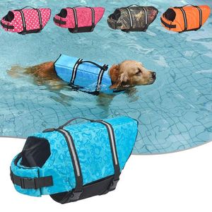 Jaqueta de segurança de roupas de roupas de cachorro Summer impresso Colete de animais de estimação Swimming Use roupas de cachorro ao ar livre de cachorro grande xxs-xxl