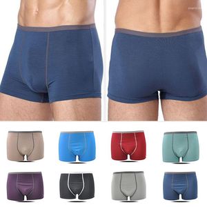 Mutande da uomo boxer in bambù nero mutandine da uomo pantaloncini uomo intimo traspirante da uomo slip boxer elastici sexy per