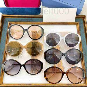 Sunglasses designer New round frame face small sun glasses female star ins net red plate personality sunglass 4Y9K