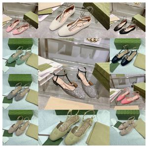 10A Sandali classici da donna firmati Scarpe Sandali con suola in pelle party Lettera splicing donna Scarpe da ballo Scarpe basse in pelle scamosciata Scarpe basse in pelle scamosciata Scarpe da donna taglia 35-41 02