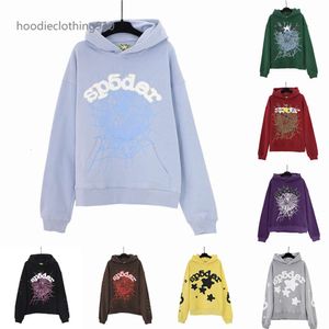 Herren Hoodies Sweatshirts Günstige Großhandel Spider Hoodies Sp5der Young Thug Angel Pullover Rosa Rot Hoodie Hosen Männer Druck Sweatshirts Top Qualität Viele Farben