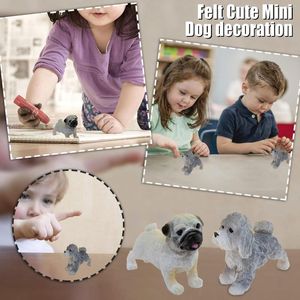 Decorative Figurines Items Mini Puppy Dog Decoration Home Gifts Christmas Hanging Decorations Indoor Outside Decor