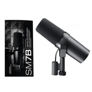 Top Quality SM7B Professional Cardioid Dynamic Microphone Studio Selectable Frequency Response Mic for Game TV Live Vocal Recording Performance