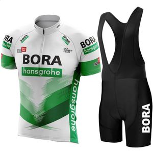 Cykeltröja sätter UCI Bora Pro Team Bicycle Clothing Men Road Bike Wear Racing Clothes Breatble Cycling Jersey Set Ropa Ciclismo Maillot 231116