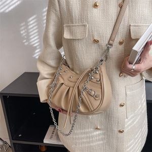 Evening Bags Trendy Unique Fashion Motorcycle Bag Messenger 2023 Early Spring Alternative Women's Shoulder