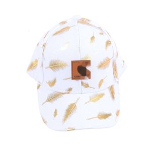 Carharrt Cap Designer Top Quality Hat Trendy Gold Plated Feather Baseball Hat Summer Sunshade Hat Travel Sunscreen Hat Couple Hat