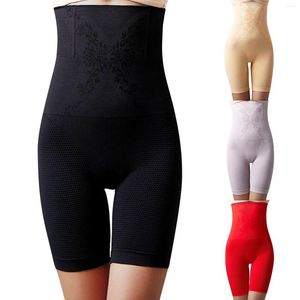 Shapers feminino com cintura alta e faixa de faixa fina de calças finas de perna Shapewear Mulheres pós -parto, treinador de suor de compressão