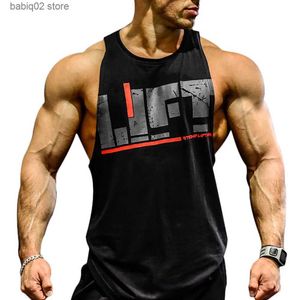 Topy z czołgami męskimi Tank Top Men Fitness Odzież męska kulturystyka Topy Tank Letnia Siłownia Ubranie do męskiej kamizelki bez rękawów