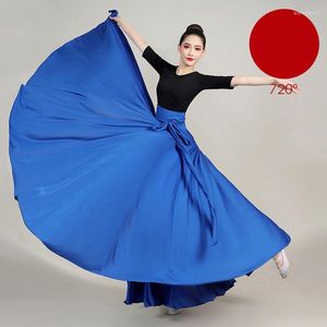 Stage Wear 540/720 Degree Flamenco Skirt Women Spanish Dance Belly Practice Dress Big Swing Performance Gypsy